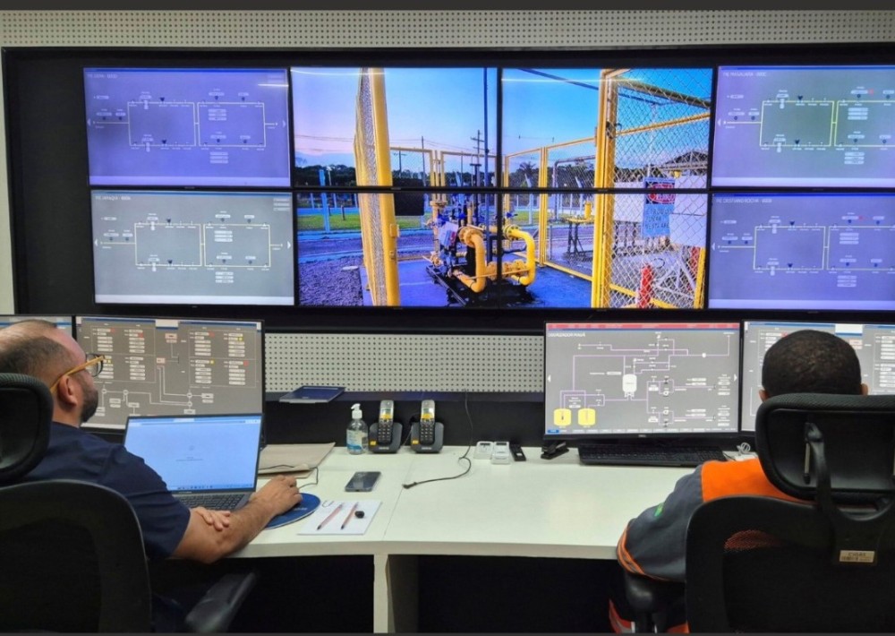 Cigás conclui interligação da estação da UTE Manaus 1 ao Centro de Controle Operacional