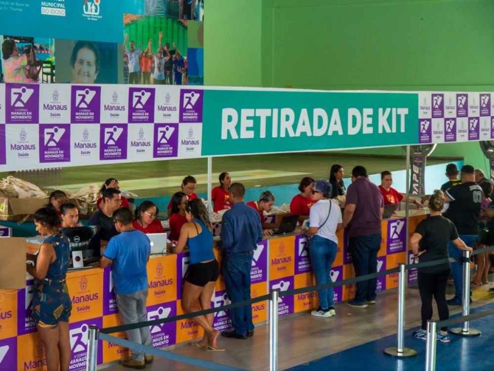 Kits da corrida ‘Manaus em Movimento’ serão entregues pela prefeitura a partir desta sexta-feira, 3/7