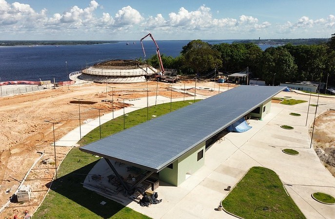 Parque Encontro das Águas Rosa Almeida avança com novas frentes de obra e reforça ritmo de construção da Prefeitura de Manaus