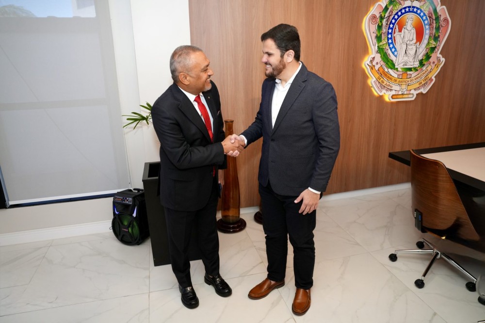 Renato Junior destaca diálogo com TJ-AM para fortalecer parceria institucional e desenvolver projetos de infraestrutura em Manaus