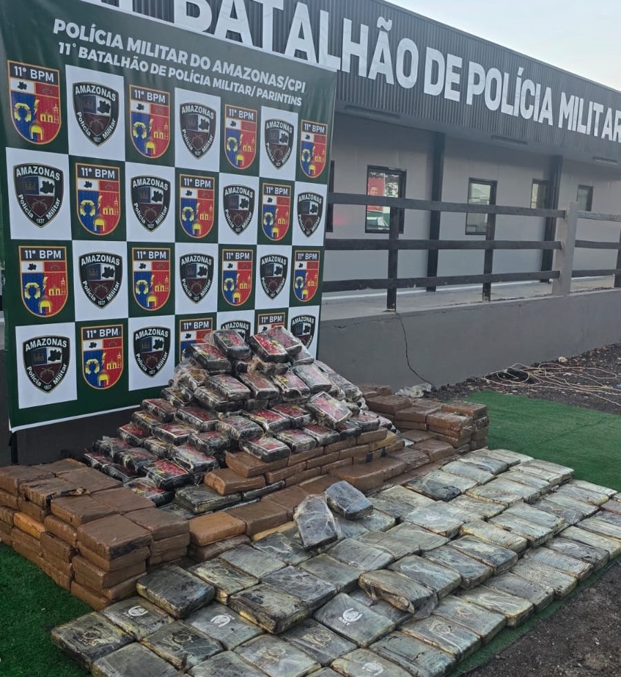 Em Parintins, maior apreensão de drogas da história resulta em prejuízo de R$ 10 milhões ao crime organizado