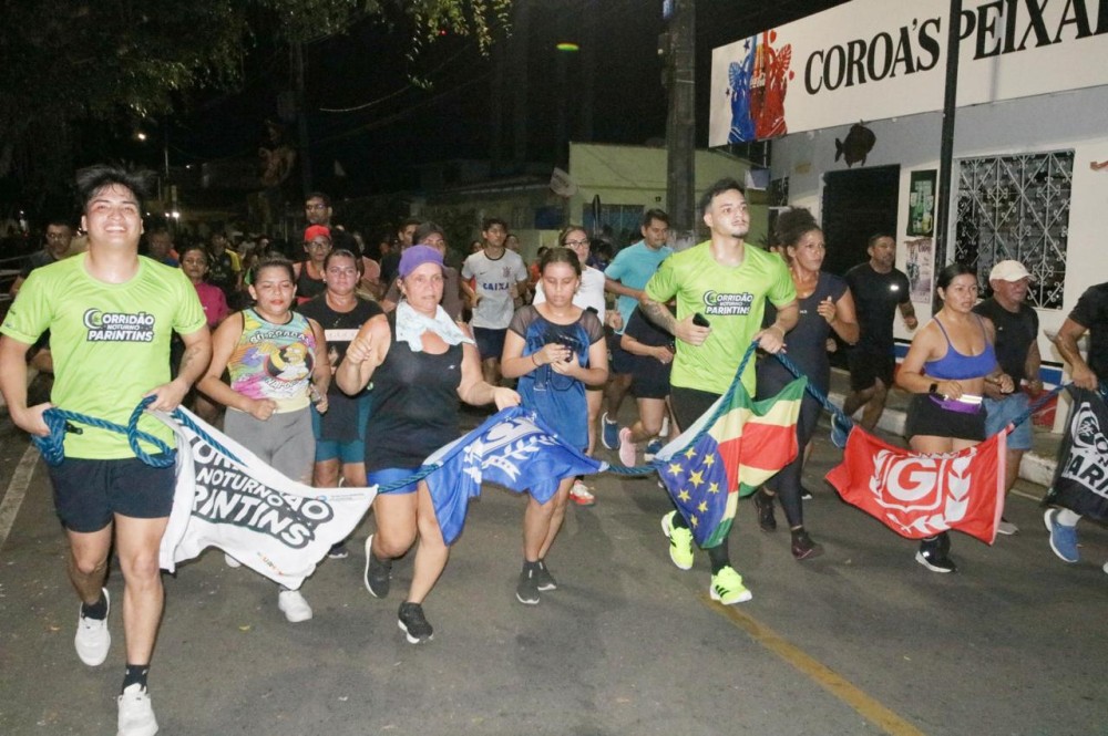 Parintins celebra qualidade de vida com o início do segundo semestre do projeto Corridão Noturno
