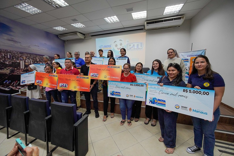 Prefeitura de Manaus entrega R$ 540 mil em premiação dos sorteios do IPTU Premiado e Nota Premiada
